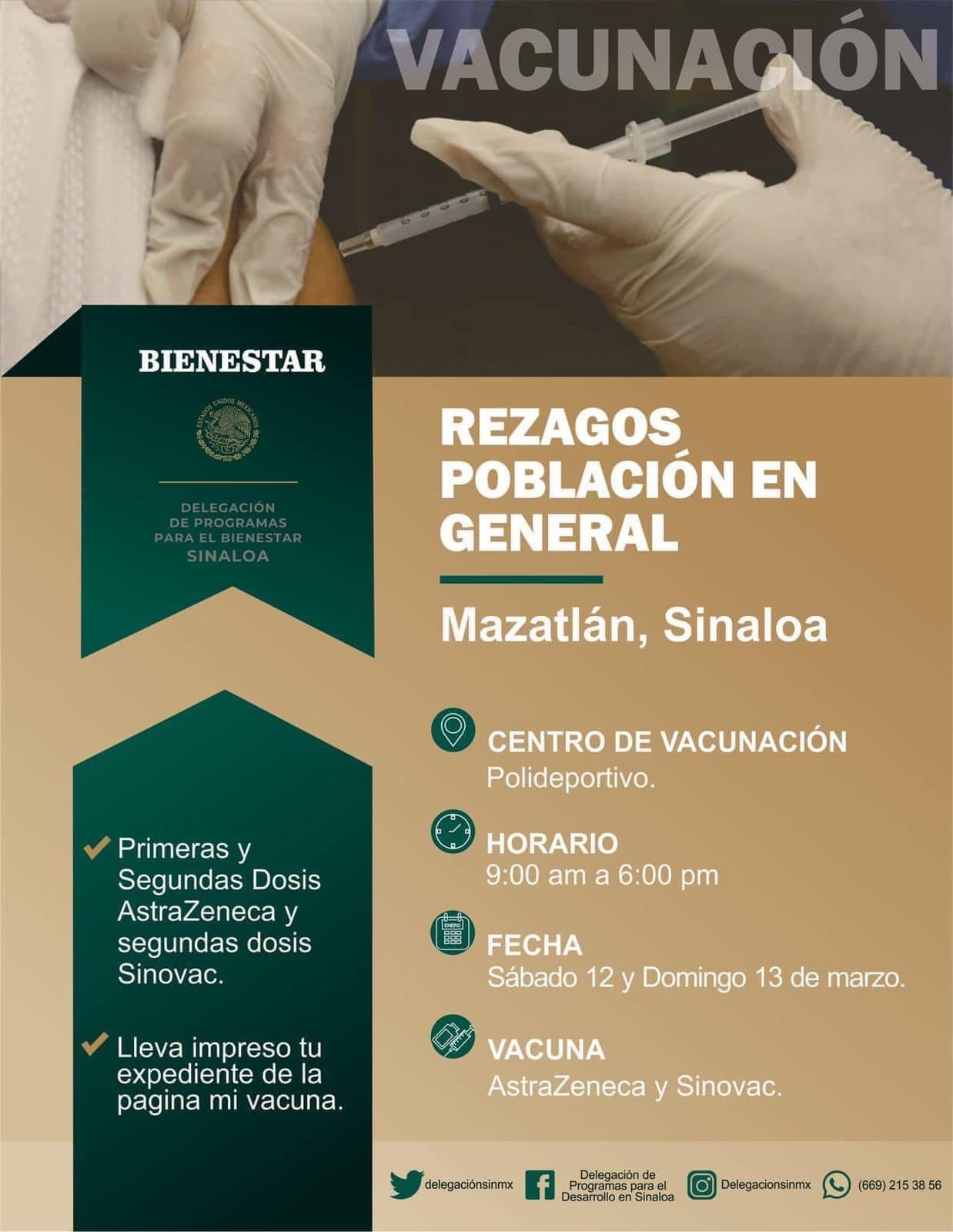 ¡Atención población de 14 a 17 años, 18 a 19 años, 30 a 60 años y rezagos en general!