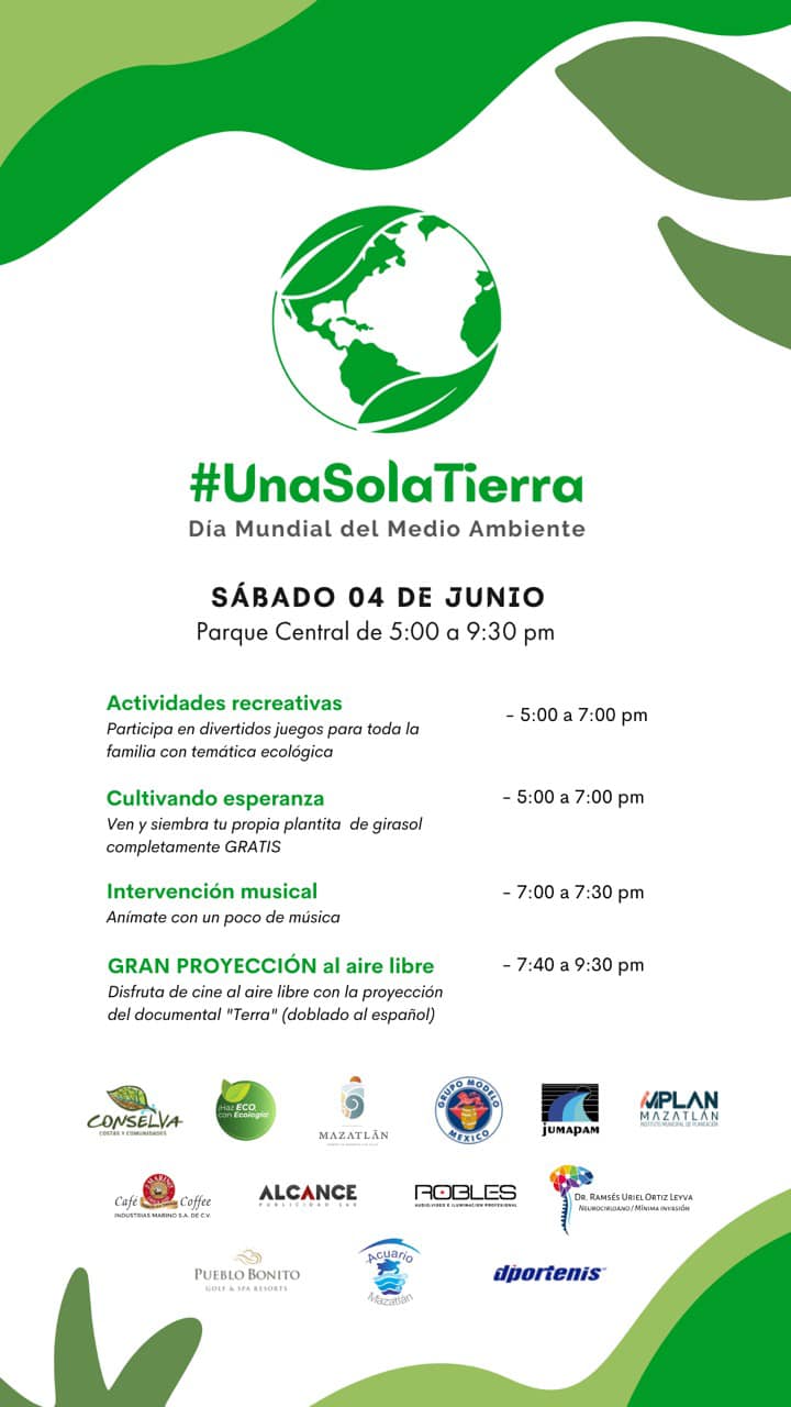 Jumapam formará parte del evento #UnaSolaTierra, el sábado 4 de junio