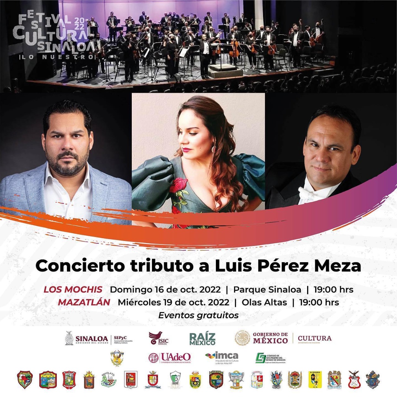 Concierto Tributo a Luis Pérez Meza, este miércoles 19 de octubre en Olas Altas