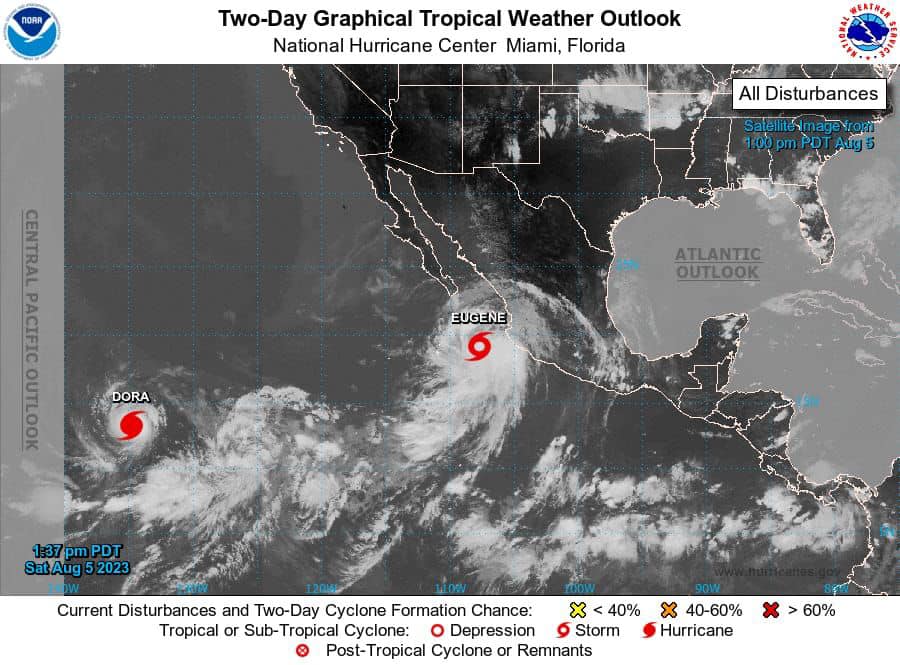 Se forma la tormenta tropical «Eugene», se pide a la población estar alerta
