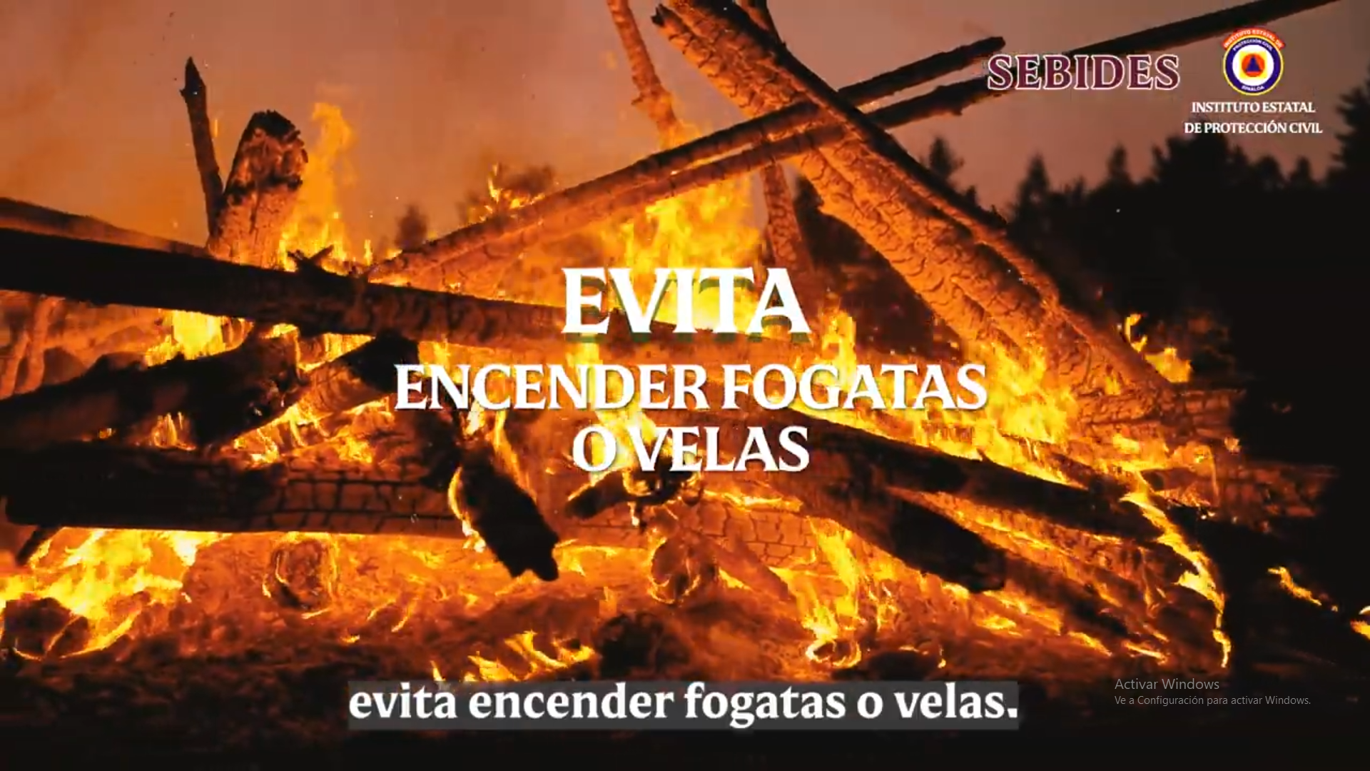 EVITA UN INCENDIO FORESTAL – SEBIDES PC