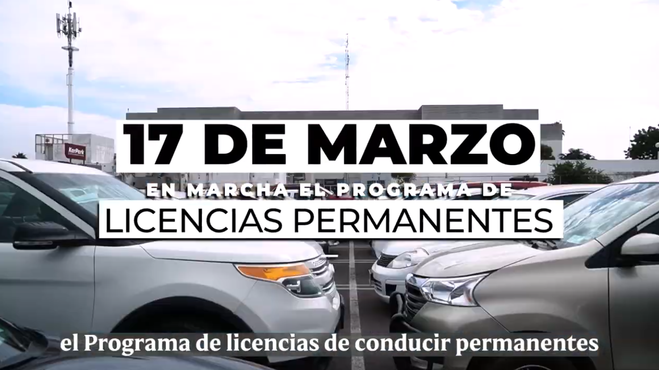 Programa Licencia de conducir permanente 17 de marzo